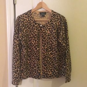Leopard print cardigan
